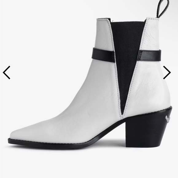 Zadig and Voltaire‎ Tyler Cecilia Vintage White Patent Leather boot size 6 - Picture 2 of 12